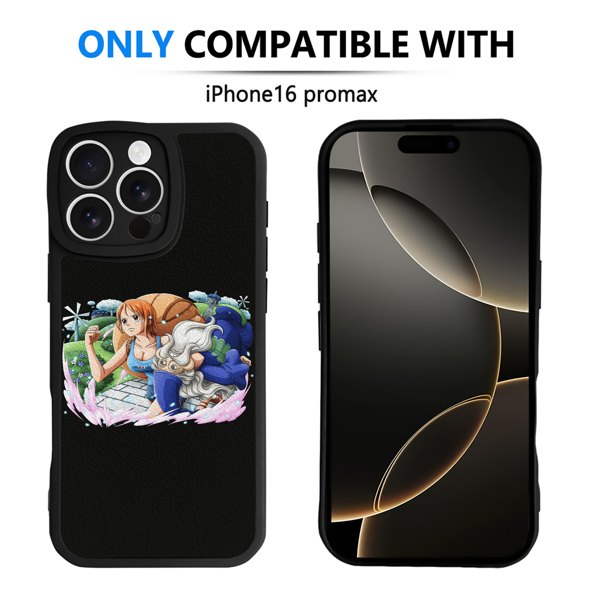 （画像用） ワンピース ナミ ONE PIECE Nami 【iPhone 16シリーズ対応】シリコンスマホケース（レザー調） 材質：シリコン